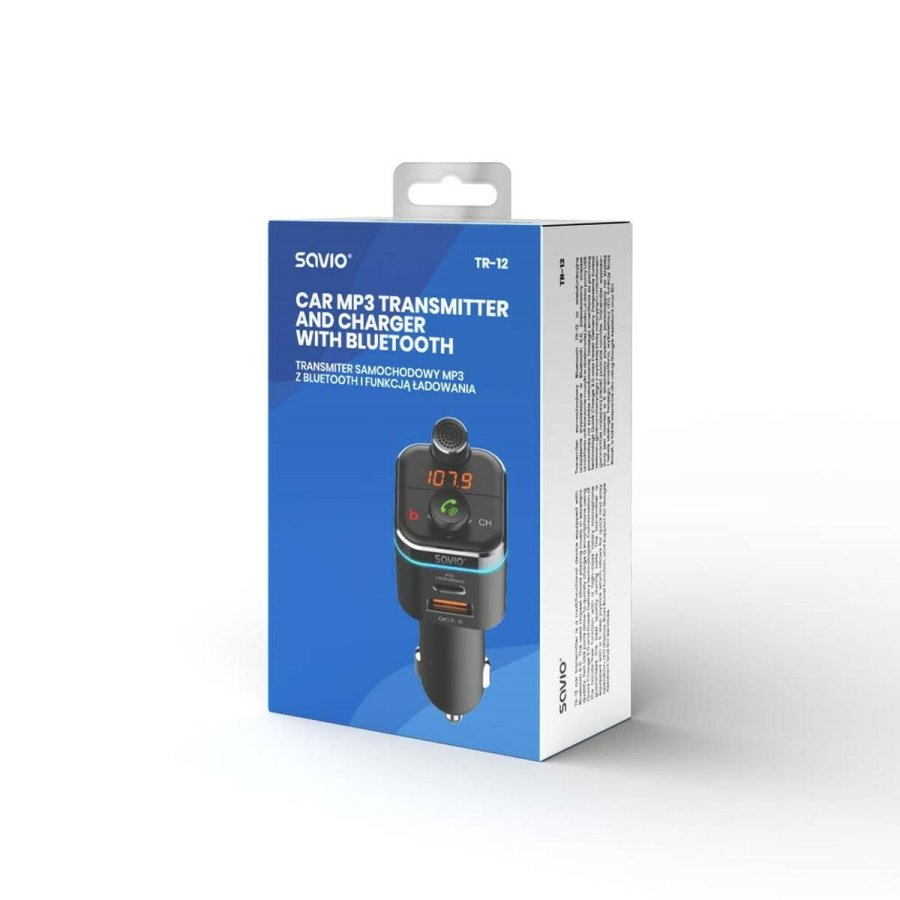 MP3 afspiller og FM-sender til biler Savio TR-11/B #9