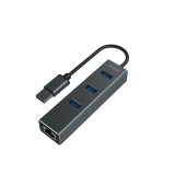 4-Port USB Hub Savio AK-58 Ethernet (RJ-45) Gr #1