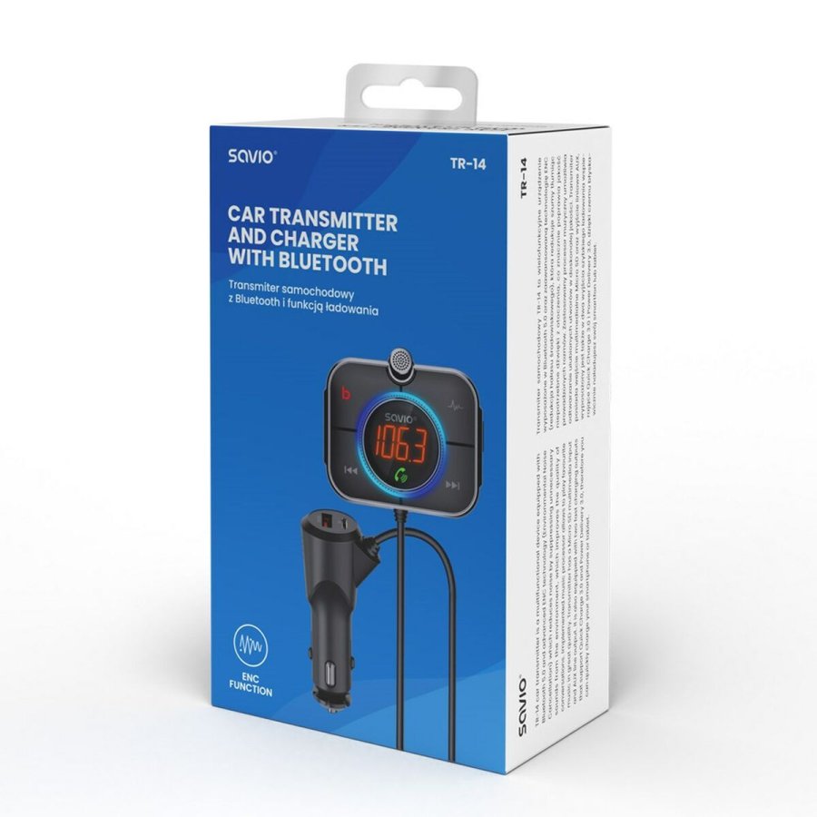 MP3 afspiller og FM-sender til biler Savio TR-14 #5