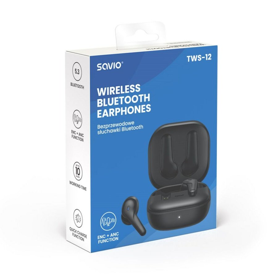 Bluetooth hovedtelefoner Savio TWS-12 Sort #7