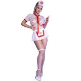 Erotisk Kostume Chilirose Hvid Sexet sygeplejerske #4