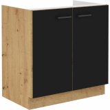 Sink enhed skab Sort noir Mat bagp 80 cm #1