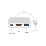 3-Port USB-C Hub MacLean MCTV-840 S�lvfarvet #2