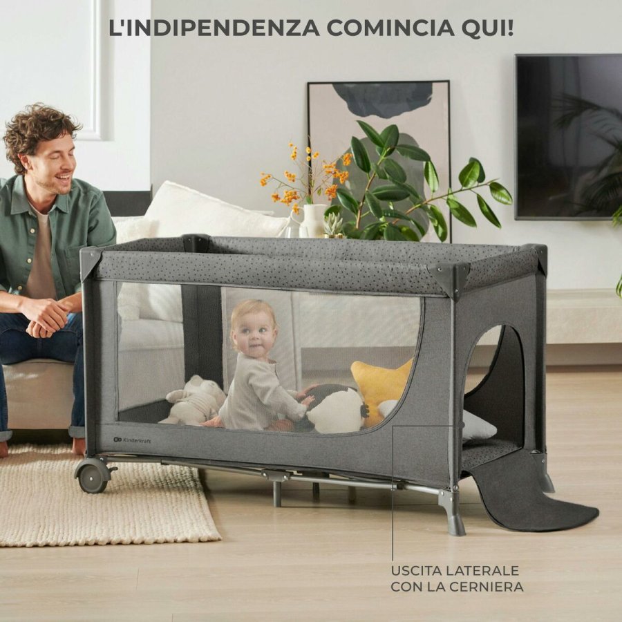 Vugge til baby Kinderkraft KLJOY02DGR00000 #5