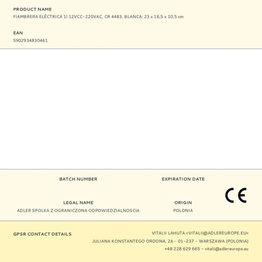 Vakuumpakning Camry CR 4483 Grn Gr Plastik Rektangulr 1 L #5