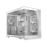 ATX Semi-t�rn kasse Modecom Volcano Panorama Midi biaa Hvid #1