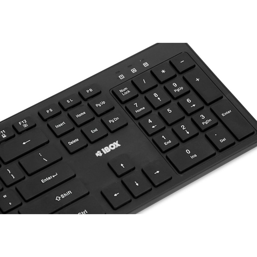 Tastatur og mus Ibox IKM5010W Sort Qwerty US #5