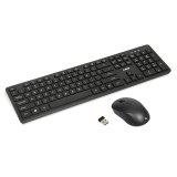 Tastatur og mus Ibox IKM5010W Sort Qwerty US #7