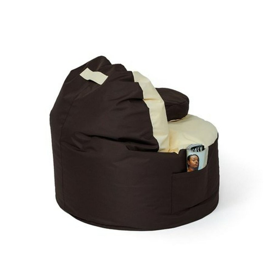 Puf GO GIFT Beige Bronze Oxford tejido antidesgarros 120 x 90 x 90 cm #9