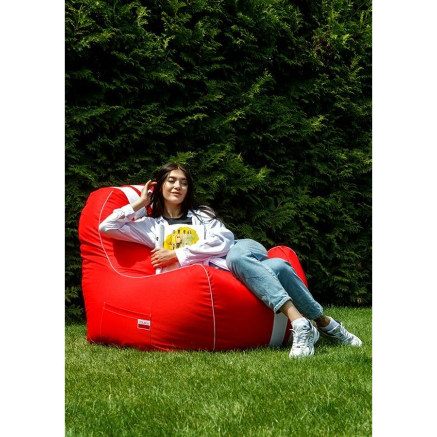 Puf GO GIFT Hvid Rd Oxford tejido antidesgarros 140 x 100 x 100 cm 140 x 100 cm #13