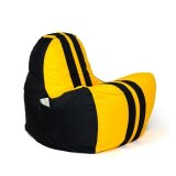 Puf GO GIFT Gul Sort Oxford tejido antidesgarros 140 x 100 x 100 cm 140 x 100 cm #1
