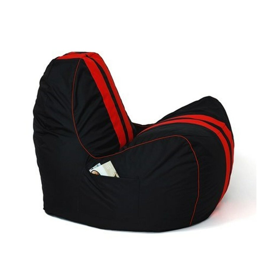 Puf GO GIFT Sort Rd Oxford tejido antidesgarros Miljvenligt lder 140 x 100 x 100 cm 140 x 100 cm #1