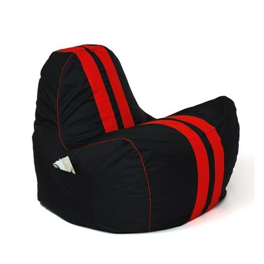 Puf GO GIFT Sort Rd Oxford tejido antidesgarros Miljvenligt lder 140 x 100 x 100 cm 140 x 100 cm #5