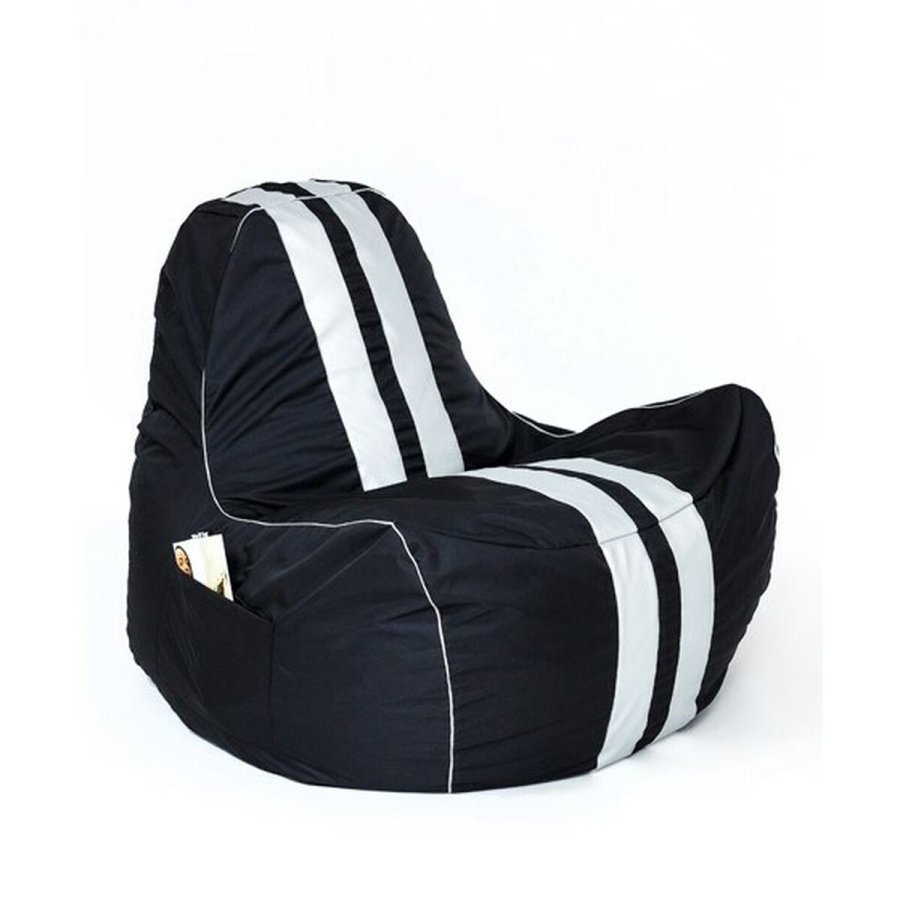 Puf GO GIFT Hvid Sort Oxford tejido antidesgarros 140 x 100 x 100 cm 140 x 100 cm #1