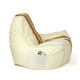 Puf GO GIFT Guld Beige Oxford tejido antidesgarros 140 x 100 x 100 cm 140 x 100 cm #5