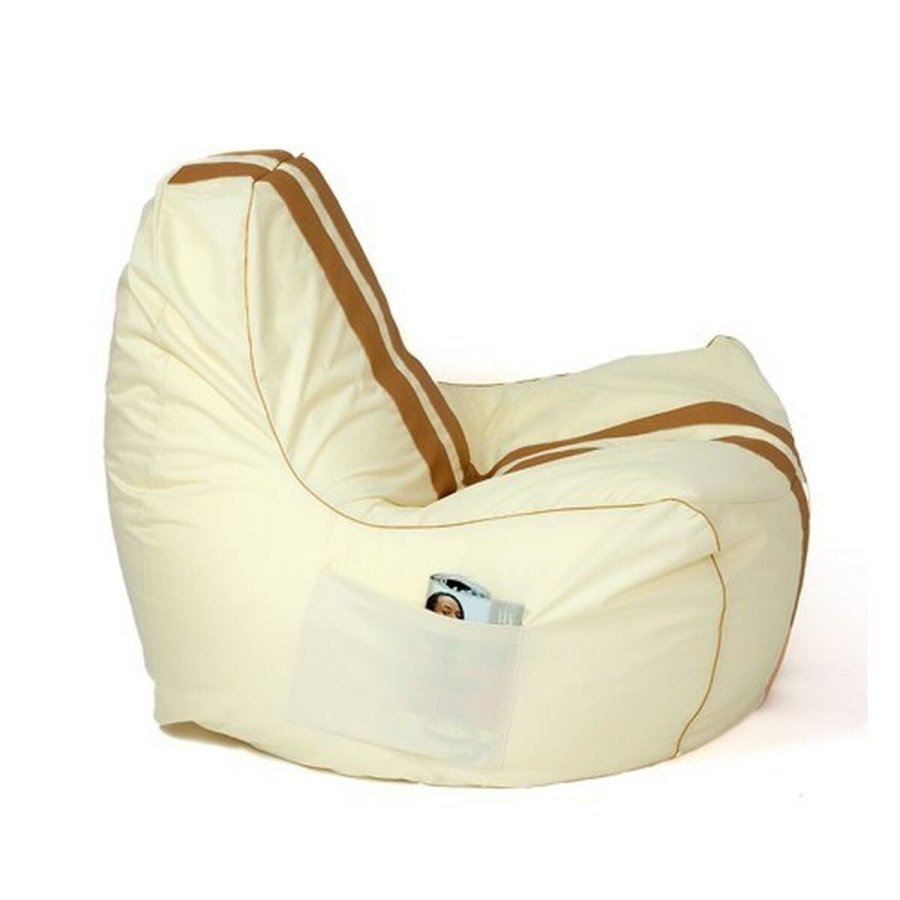 Puf GO GIFT Guld Beige Oxford tejido antidesgarros 140 x 100 x 100 cm 140 x 100 cm #5