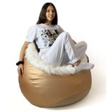 Puf GO GIFT Hvid Guld Oxford tejido antidesgarros #5