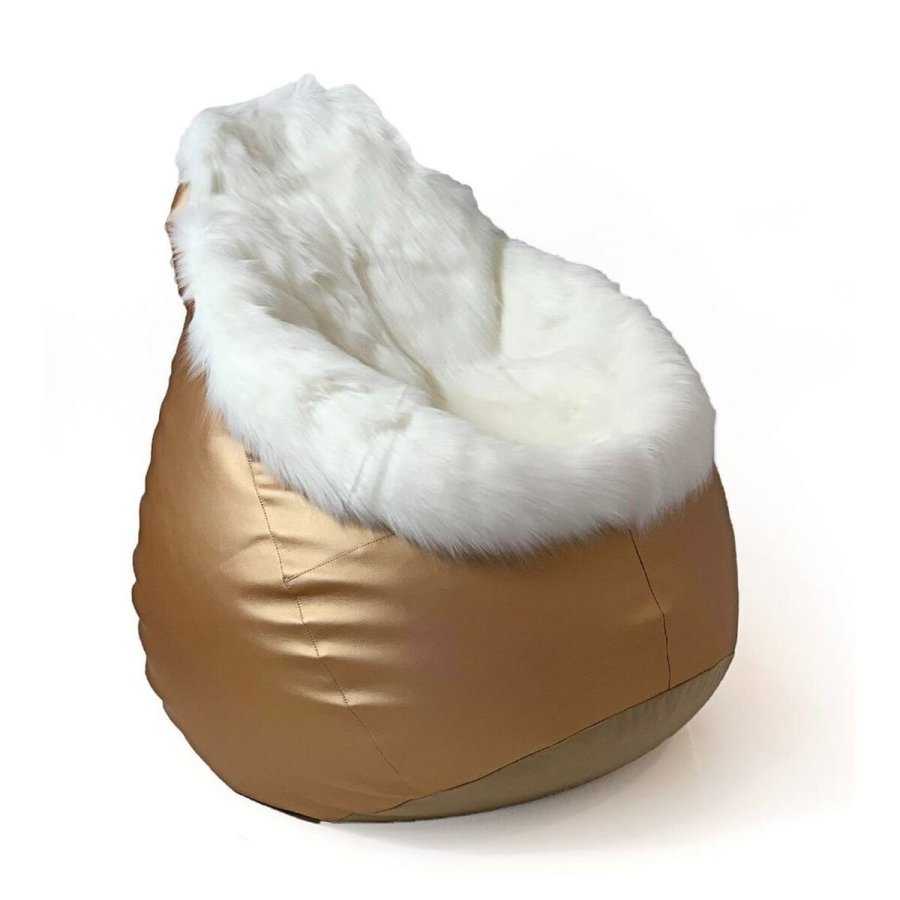 Puf GO GIFT Hvid Guld Oxford tejido antidesgarros #9
