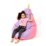 Puf GO GIFT Pink Lilla Oxford 130 x 90 cm #5