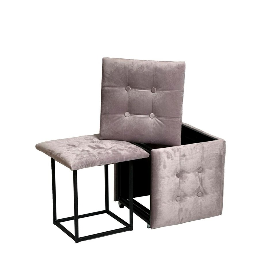 Taburet st GO GIFT Transformer Pink Fljl Stl 50 x 50 x 50 cm Puf 5 i 1 5 enheder #17