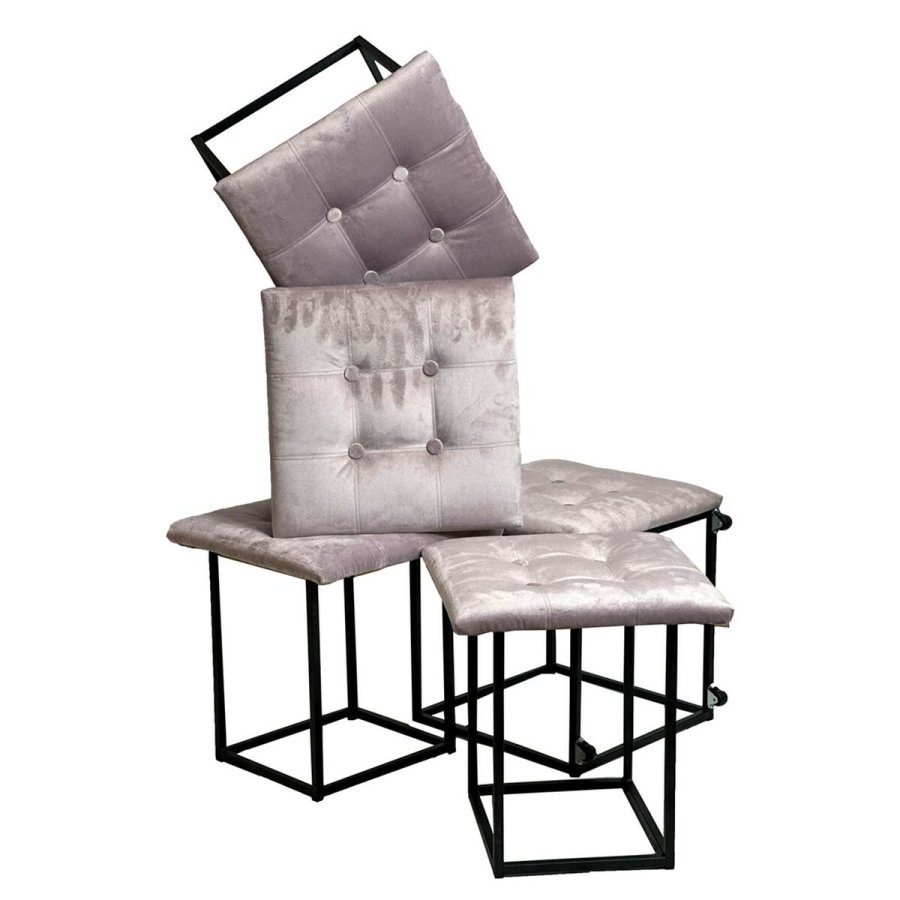 Taburet st GO GIFT Transformer Pink Fljl Stl 50 x 50 x 50 cm Puf 5 i 1 5 enheder #25