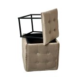 Taburet st GO GIFT Transformer Capuccino Fljl Stl 50 x 50 x 50 cm Puf 5 i 1 5 enheder #1