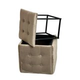 Taburet st GO GIFT Transformer Capuccino Fljl Stl 50 x 50 x 50 cm Puf 5 i 1 5 enheder #13
