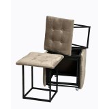 Taburet st GO GIFT Transformer Capuccino Fljl Stl 50 x 50 x 50 cm Puf 5 i 1 5 enheder #21