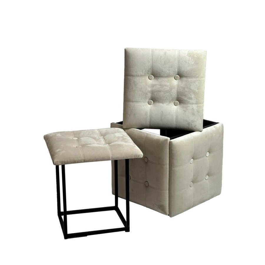 Taburet st GO GIFT Transformer Fldefarvet Fljl Stl 50 x 50 x 50 cm Puf 5 i 1 5 enheder #21