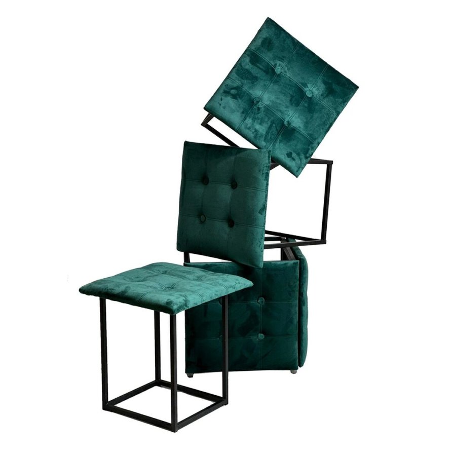 Taburet st GO GIFT Transformer Mrk grn Fljl Stl 50 x 50 x 50 cm Puf 5 i 1 5 enheder #17
