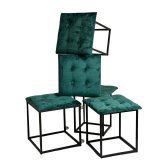 Taburet st GO GIFT Transformer Mrk grn Fljl Stl 50 x 50 x 50 cm Puf 5 i 1 5 enheder #21