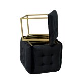 Taburet st GO GIFT Transformer Sort Fljl Stl 50 x 50 x 50 cm Puf 5 i 1 5 enheder #1