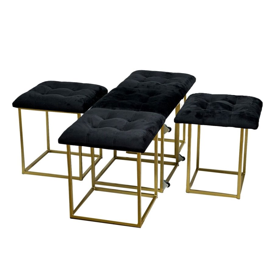 Taburet st GO GIFT Transformer Sort Fljl Stl 50 x 50 x 50 cm Puf 5 i 1 5 enheder #21