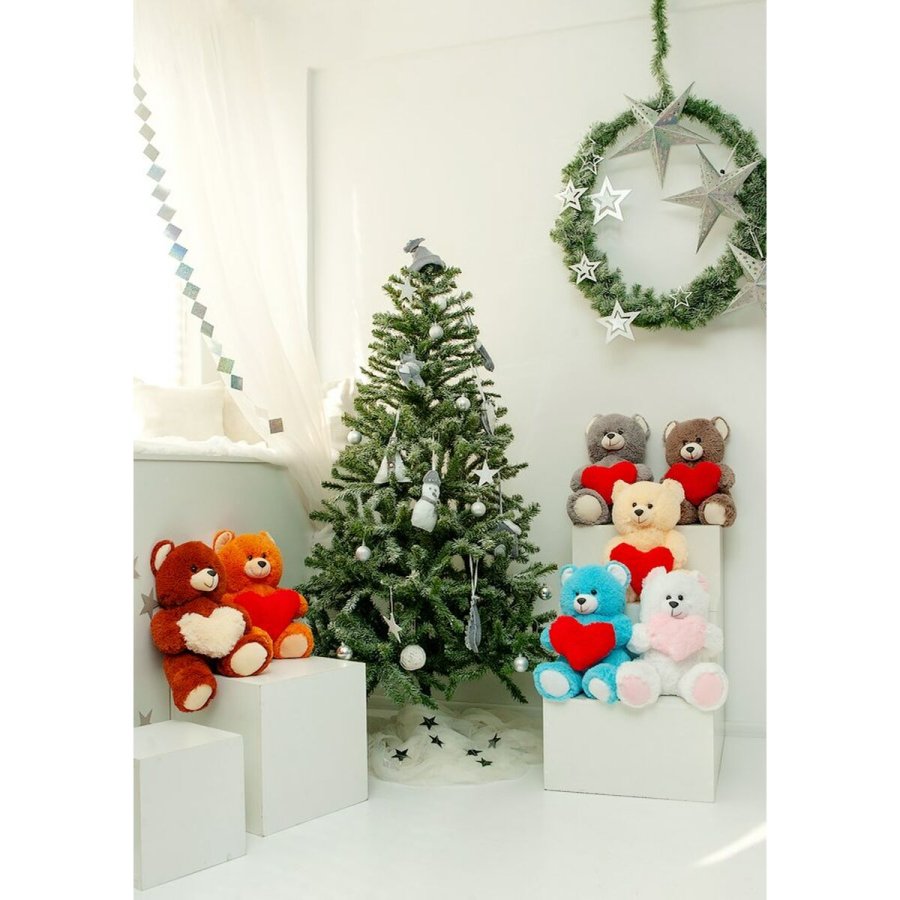 Bjrnebamse GO GIFT FRANK 50 WH Hvid plys Hjerte 50 cm #4