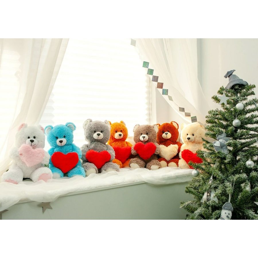 Bjrnebamse GO GIFT FRANK 50 WH Hvid plys Hjerte 50 cm #5