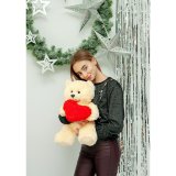 Bjrnebamse GO GIFT FRANK 50 CR Fldefarvet plys Hjerte 50 cm #7