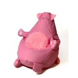 Puf GO GIFT Pink Oxford Kat 130 x 90 cm #1