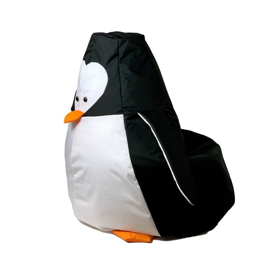 Puf GO GIFT Hvid Sort Oxford Pingvin 105 x 80 cm #1