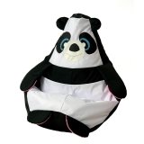 Puf GO GIFT Hvid Sort Oxford 105 x 80 cm #1