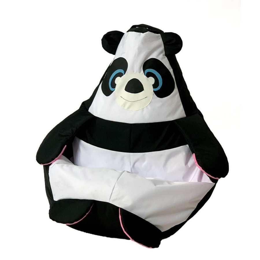 Puf GO GIFT Hvid Sort Oxford 105 x 80 cm #1