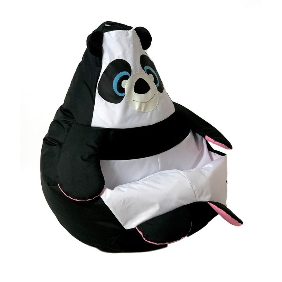 Puf GO GIFT Hvid Sort Oxford 105 x 80 cm #5