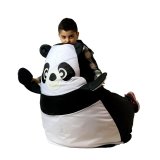 Puf GO GIFT Hvid Sort Oxford 105 x 80 cm #9