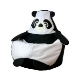 Puf GO GIFT Hvid Sort Oxford 105 x 80 cm #17