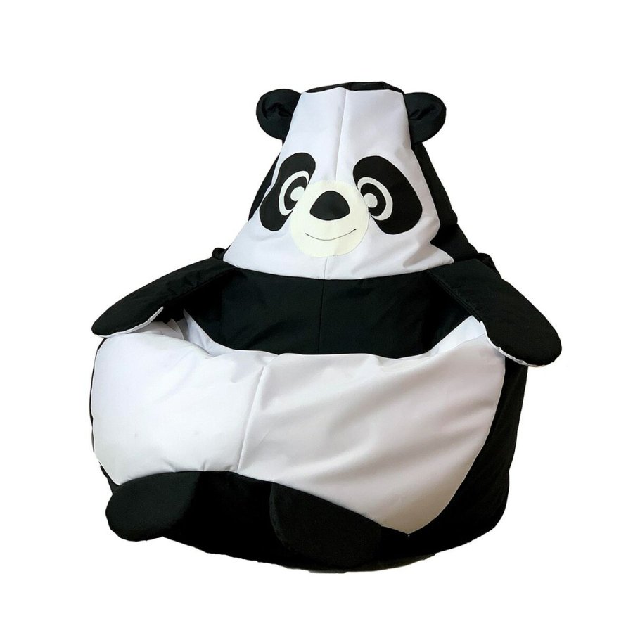 Puf GO GIFT Hvid Sort Oxford 105 x 80 cm #17