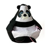 Puf GO GIFT Hvid Sort Oxford 105 x 80 cm #21