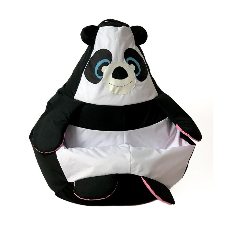 Puf GO GIFT Hvid Sort Oxford 105 x 80 cm #21