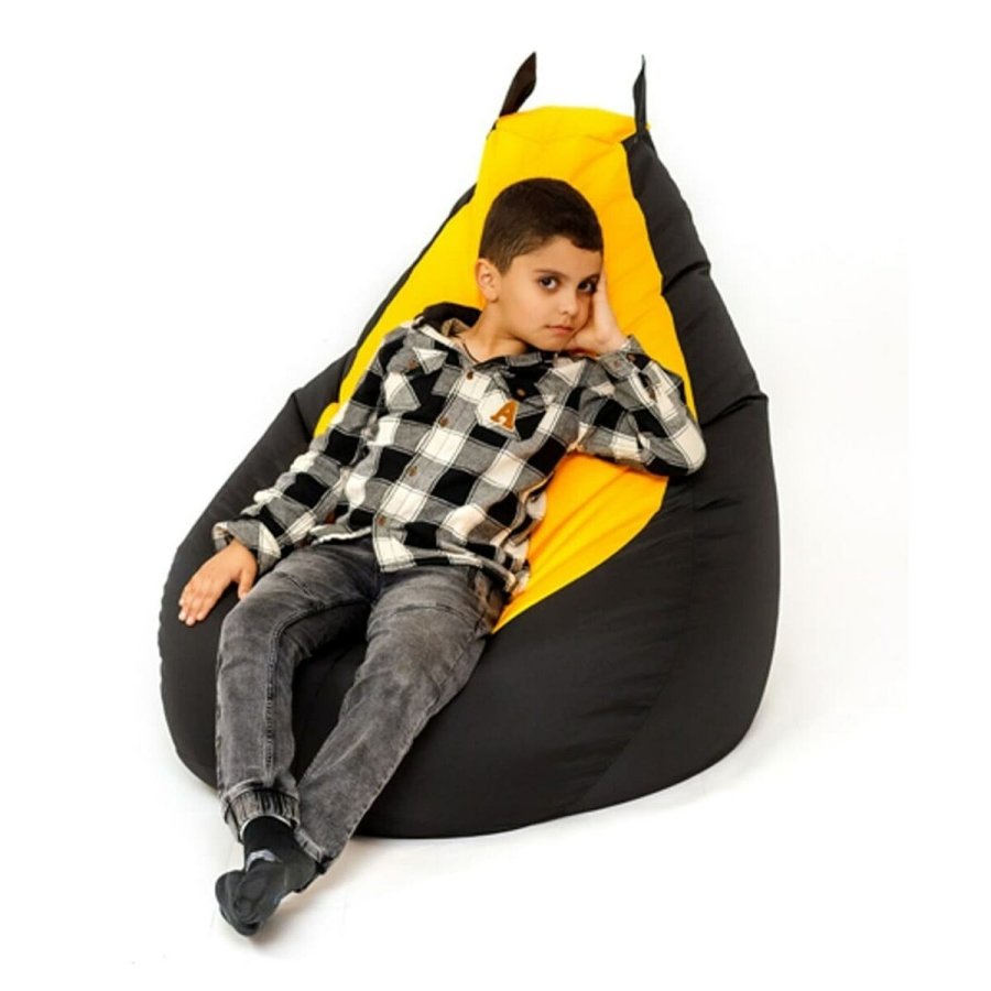 Puf GO GIFT Gul Sort Oxford 130 x 90 cm #5