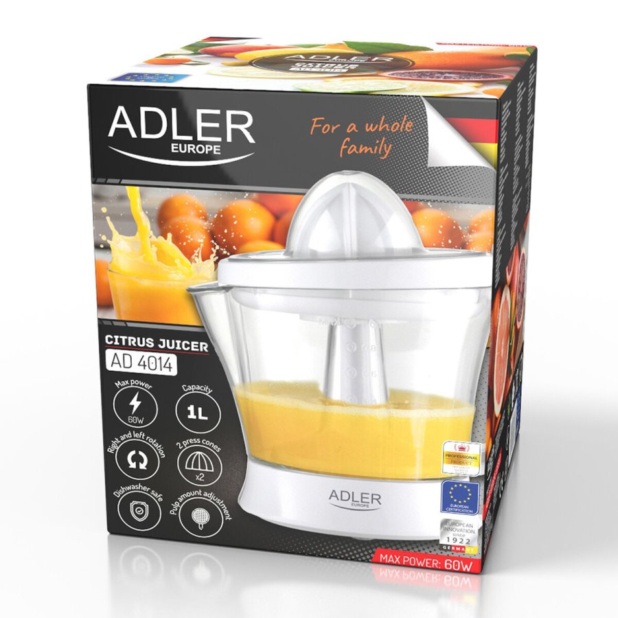 Elektrisk juicer Adler ad 4014 Hvid 60 W 1 L #4