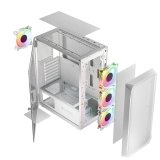 ATX Semi-t�rn kasse Logic PORTOS ARGB Hvid Sort #7