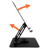 Notebookstativ Media Tech MT2662 Silikone Aluminium Kulstofstl #3